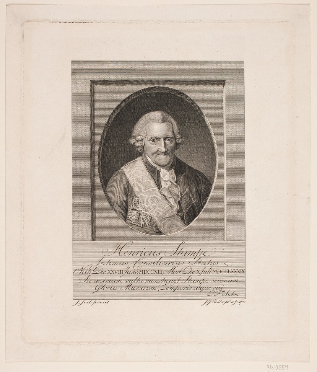 Henrik Stampe af Johan Georg Preisler