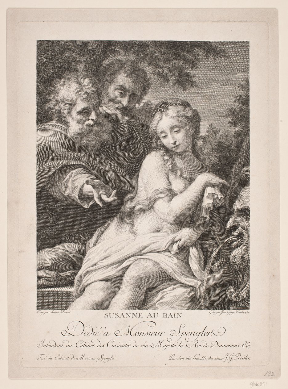 Susanna i badet af Johan Georg Preisler