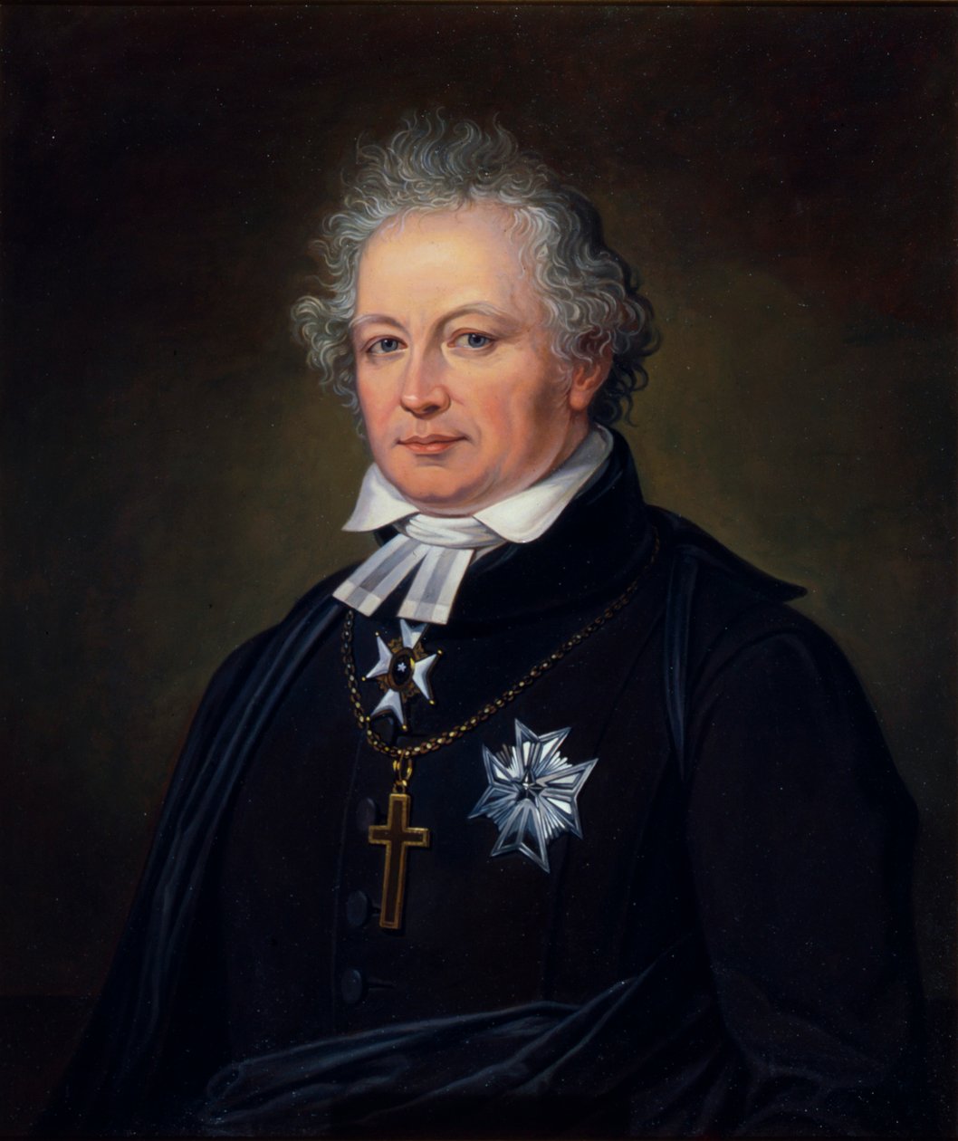 Esaias Tegnér, svensk digter og biskop, 1800-tallet af Johan Gustaf Sandberg