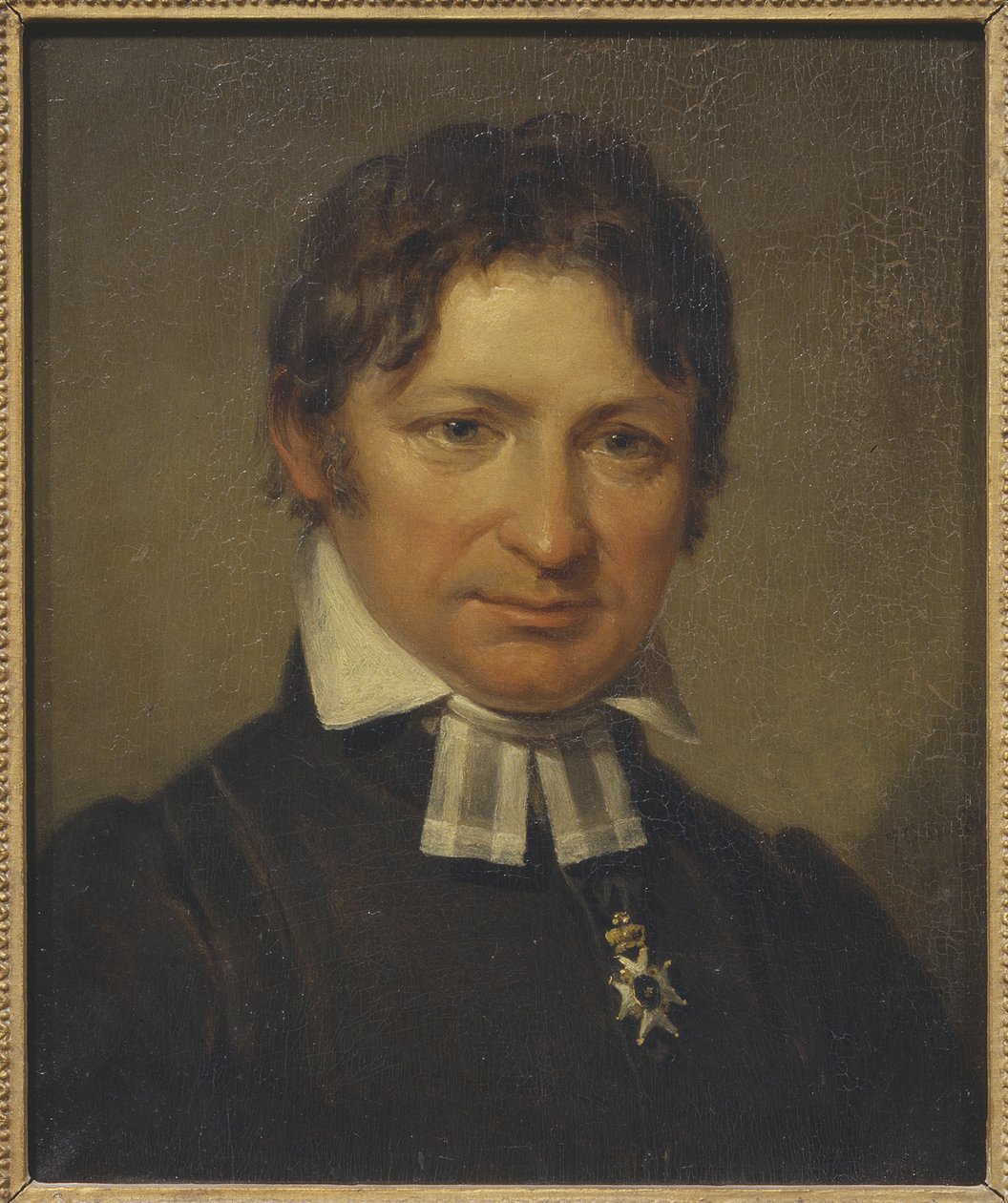 Francois Michel Franzen, finsktalende digter og teolog - Portræt af Frans Mikael Franzen af Johan Gustaf Sandberg