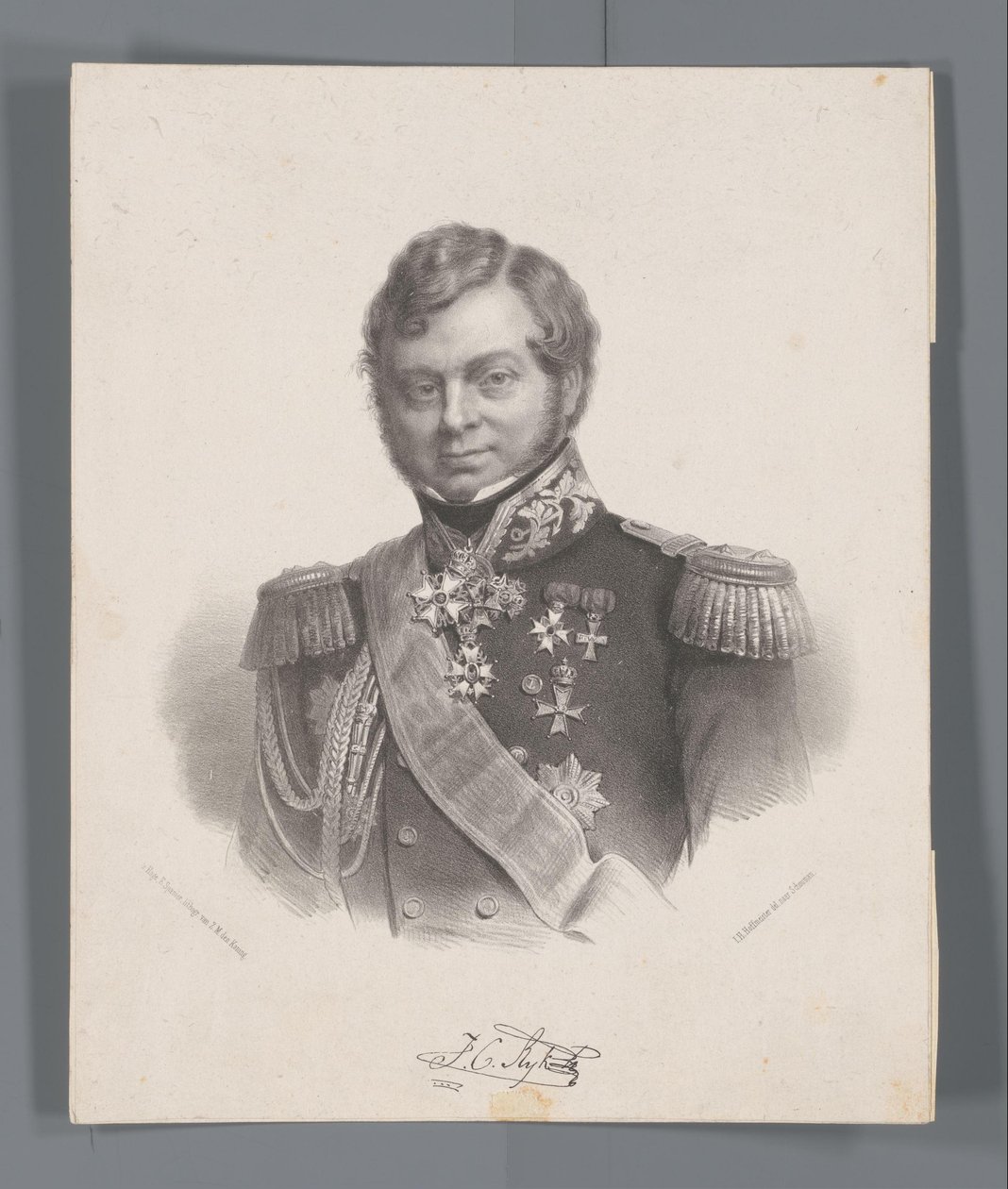 Portræt af Julius Constantine Empire af Johan Hendrik Hoffmeister