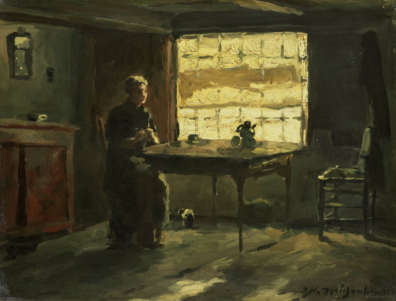 Stuehus interiør af Johan Hendrik Weissenbruch