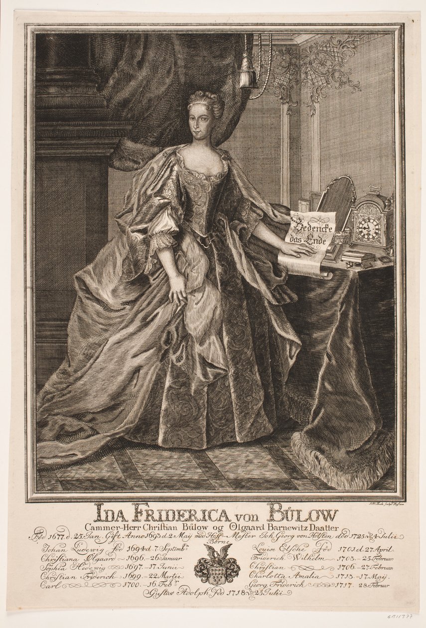 Ida Friderica von Bülow af Johan Herman Thiele