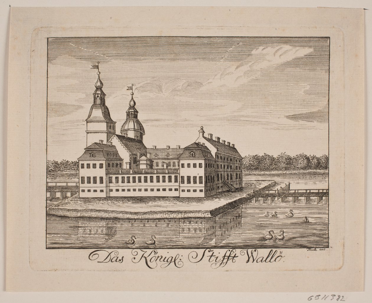 Vallø Slot af Johan Herman Thiele