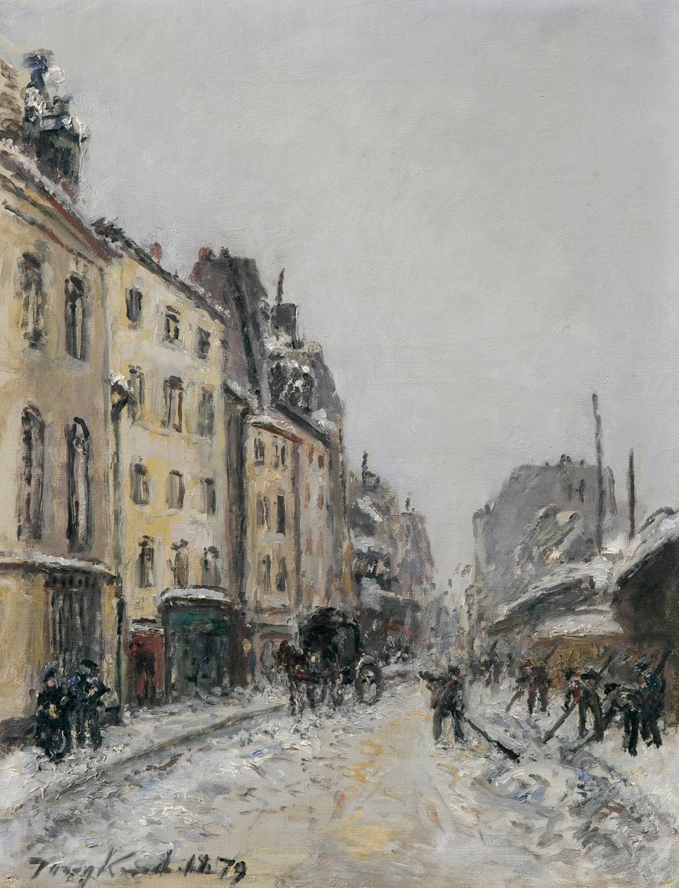 Rue du Faubourg-Saint-Jacques i Paris af Johan Jongkind