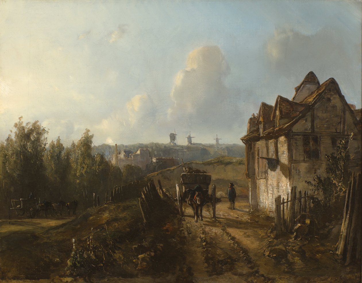 Udsigt over Monmartre af Johan Jongkind