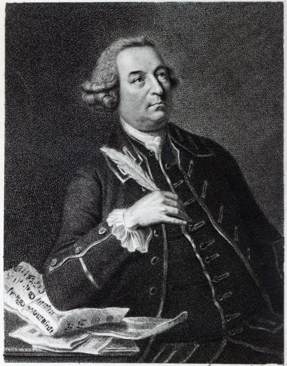 Portræt af John Christopher Smith (1712-95), musiker og amanuensis af Handel af Johan Joseph Zoffany