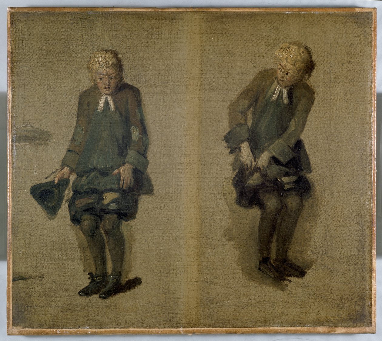 To skitser af David Garrick i tegn, 1700-tallet af Johan Joseph Zoffany