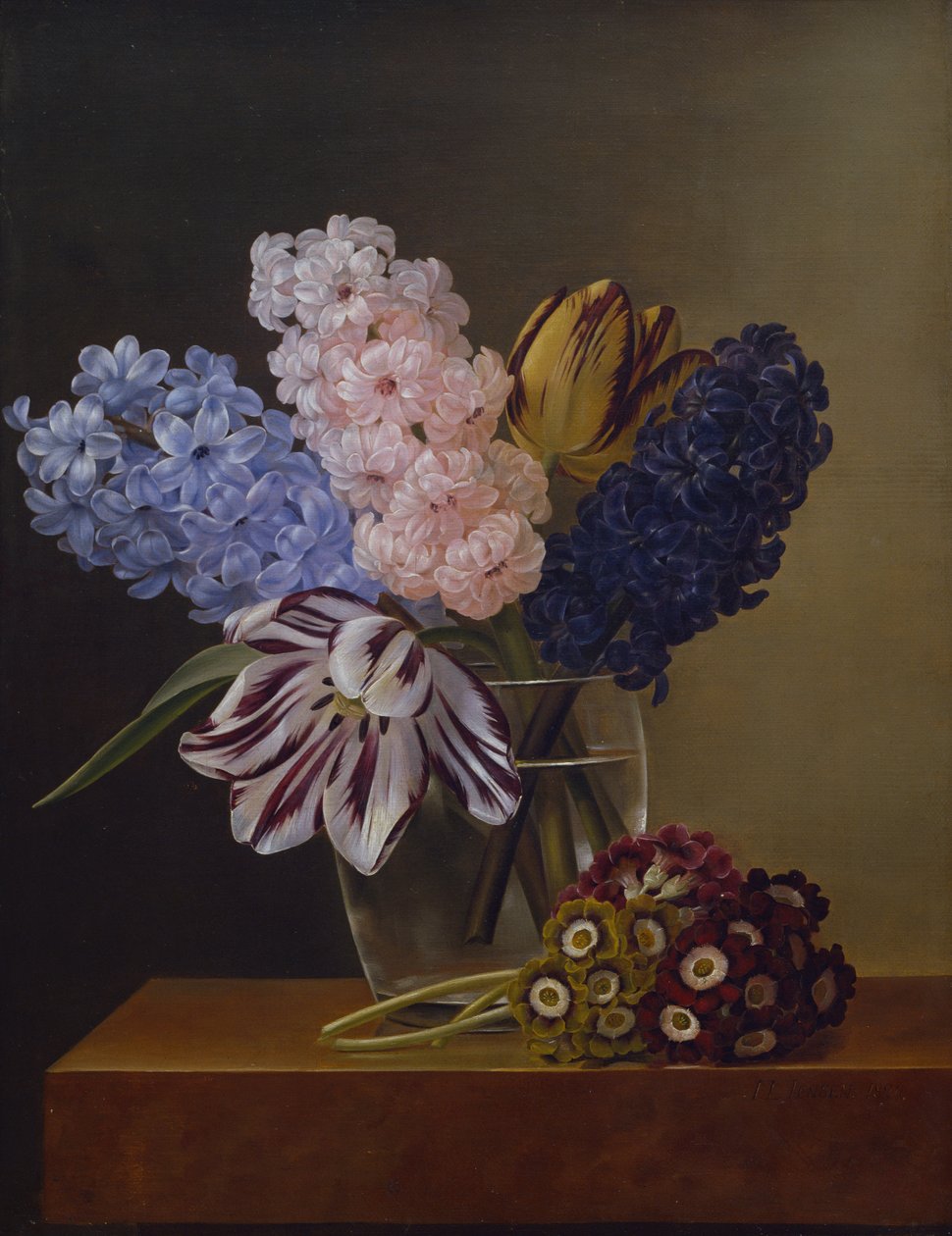 Tulipaner, hyacinter og violer af Johan Laurents Jensen