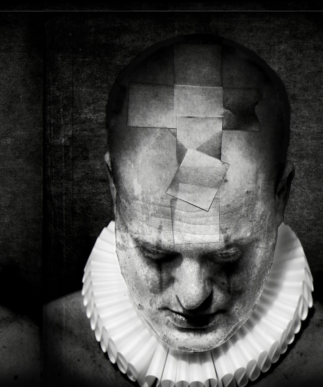 A clowns death (serie), 2016 (fotomanipulation) af Johan Lilja