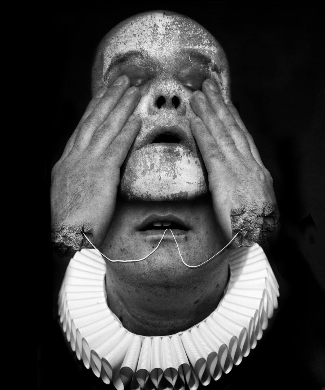 A clowns death (serie), 2016 (fotomanipulation) af Johan Lilja