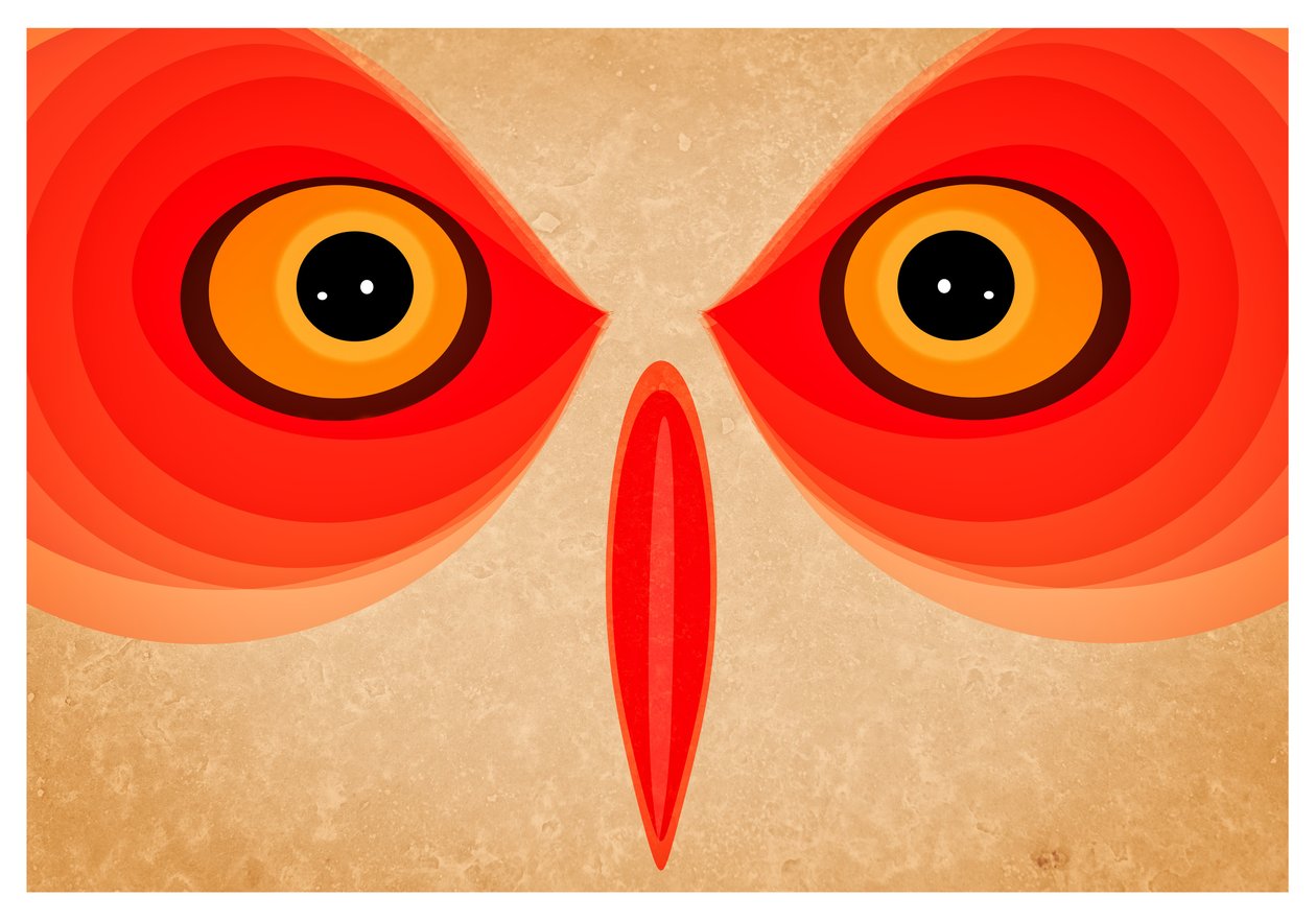Ugle, 2015 (digital kunst) af Johan Lilja