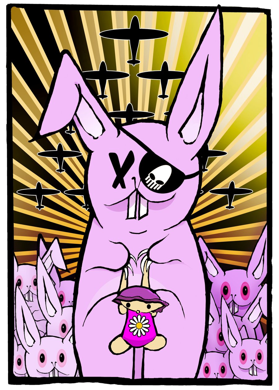 The Rabbits, 2012 (digitalt maleri) af Johan Lilja