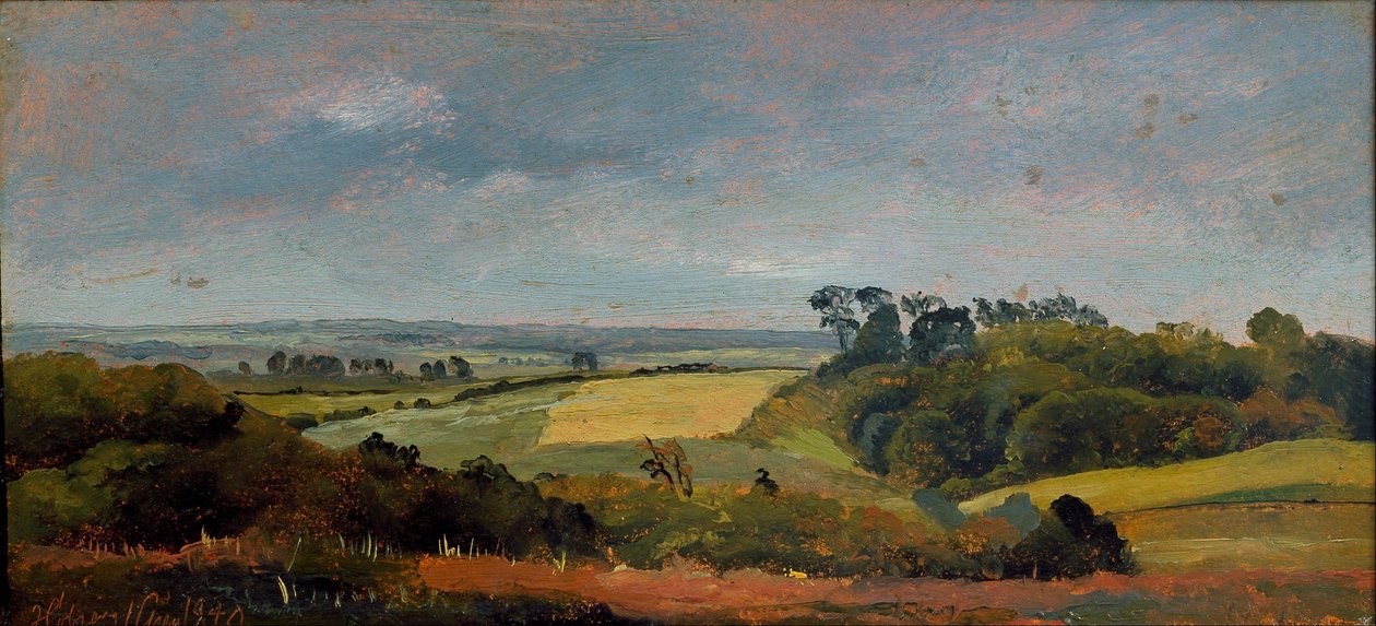 Near Høbjerg. Frederiksværk. Study af Johan Lundbye