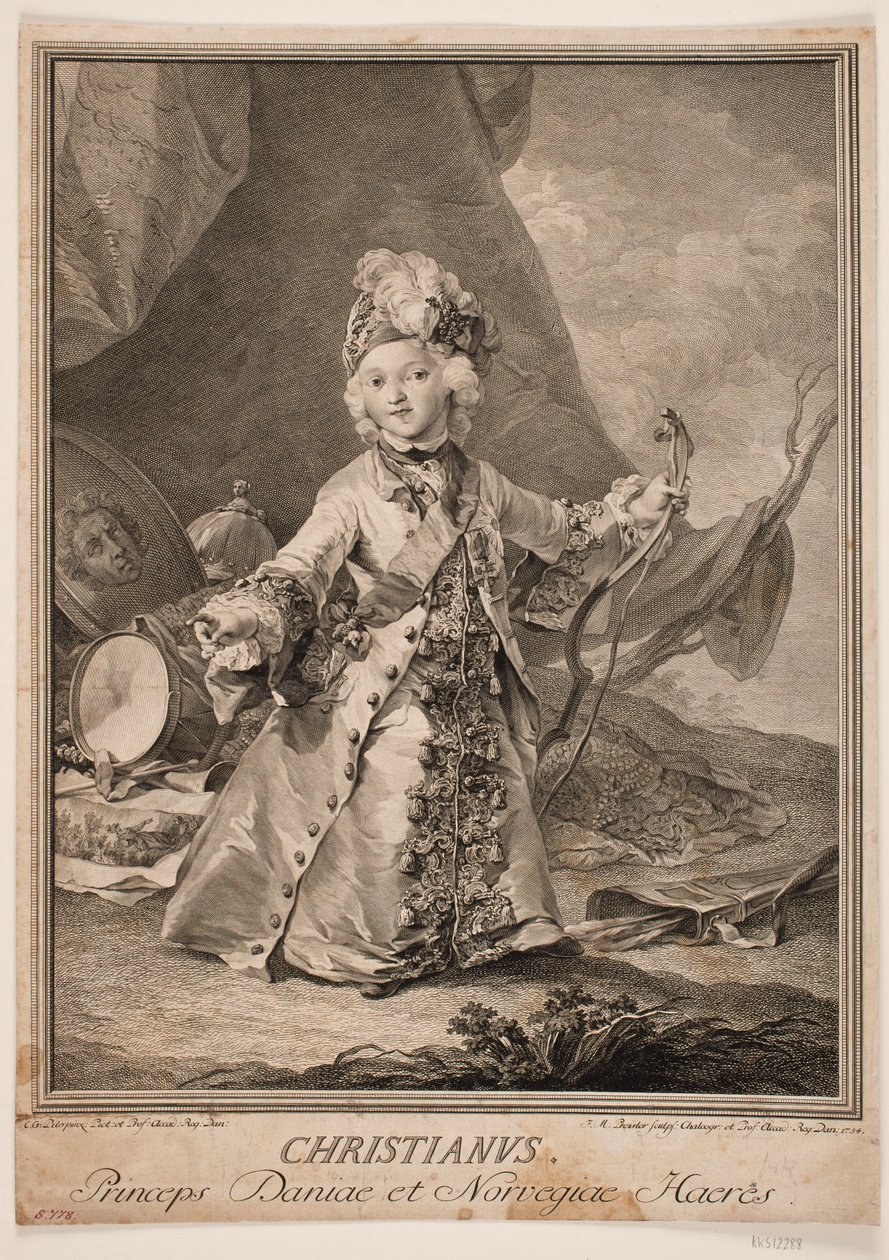 Christian VII som barn af Johan Martin Preisler