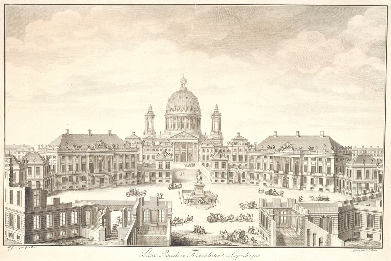 Place Royale fra Friedrichstadt til København af Johan Martin Preisler
