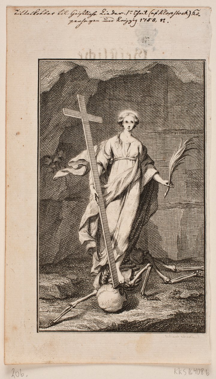 "religioner". Titel Kobber til Åndelige Sange af Johan Martin Preisler