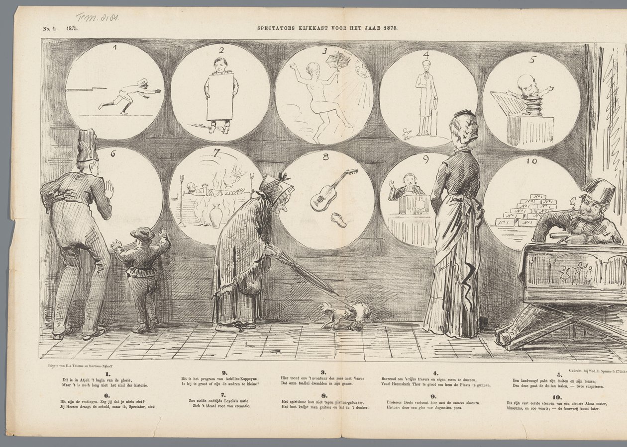 Tilskuerskab for året 1875 (titel på objekt) af Johan Michaël Schmidt Crans
