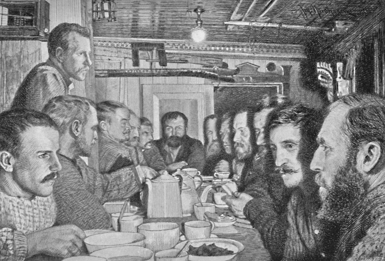 Ved nadverbordet, 14. februar 1895, 1895, 1897 af Johan Nordhagen