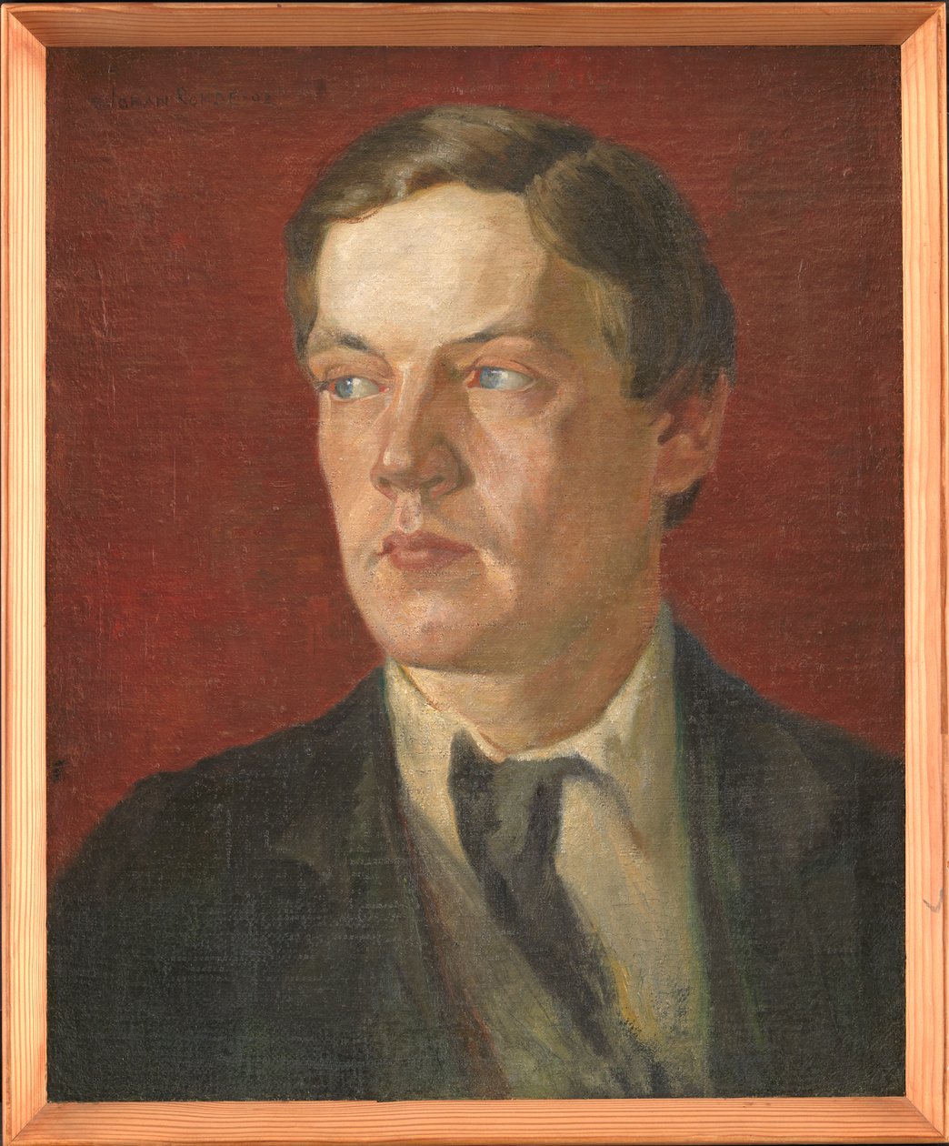 Portræt af den svenske maler Gustaf Wolmar af Johan Rohde