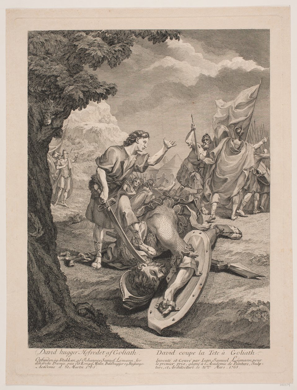 David og Goliat af Johan Samuel Lymann