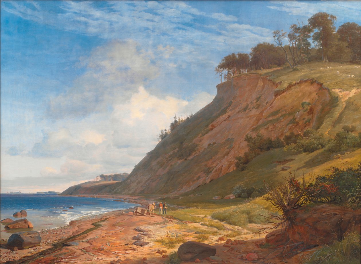 A Danish Coast. View from Kitnæs on Roskilde Fjord. Zealand af Johan Thomas Lundbye