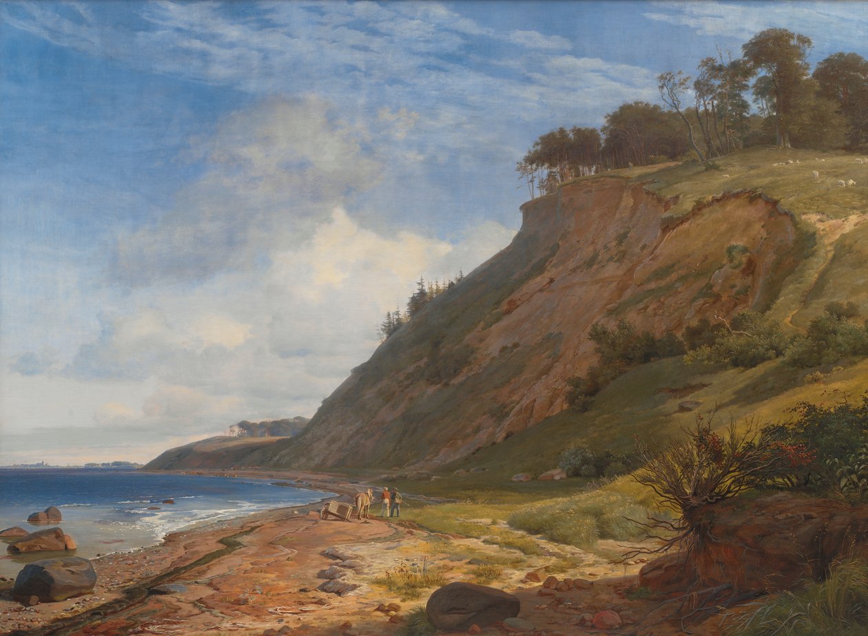En dansk kyst. Udsigt fra Kitnæs ved Roskilde Fjord af Johan Thomas Lundbye