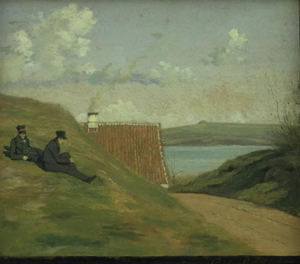 A Sunken Road near Frederiksværk af Johan Thomas Lundbye