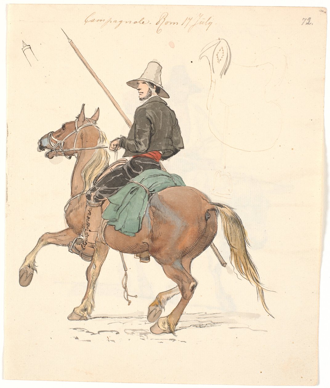 Campagnole til hest af Johan Thomas Lundbye