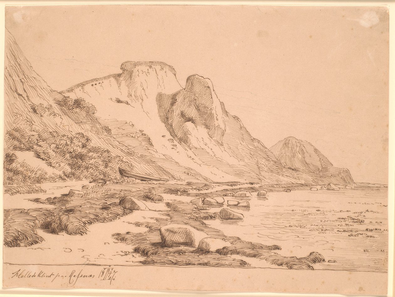 Hellede klint af Johan Thomas Lundbye