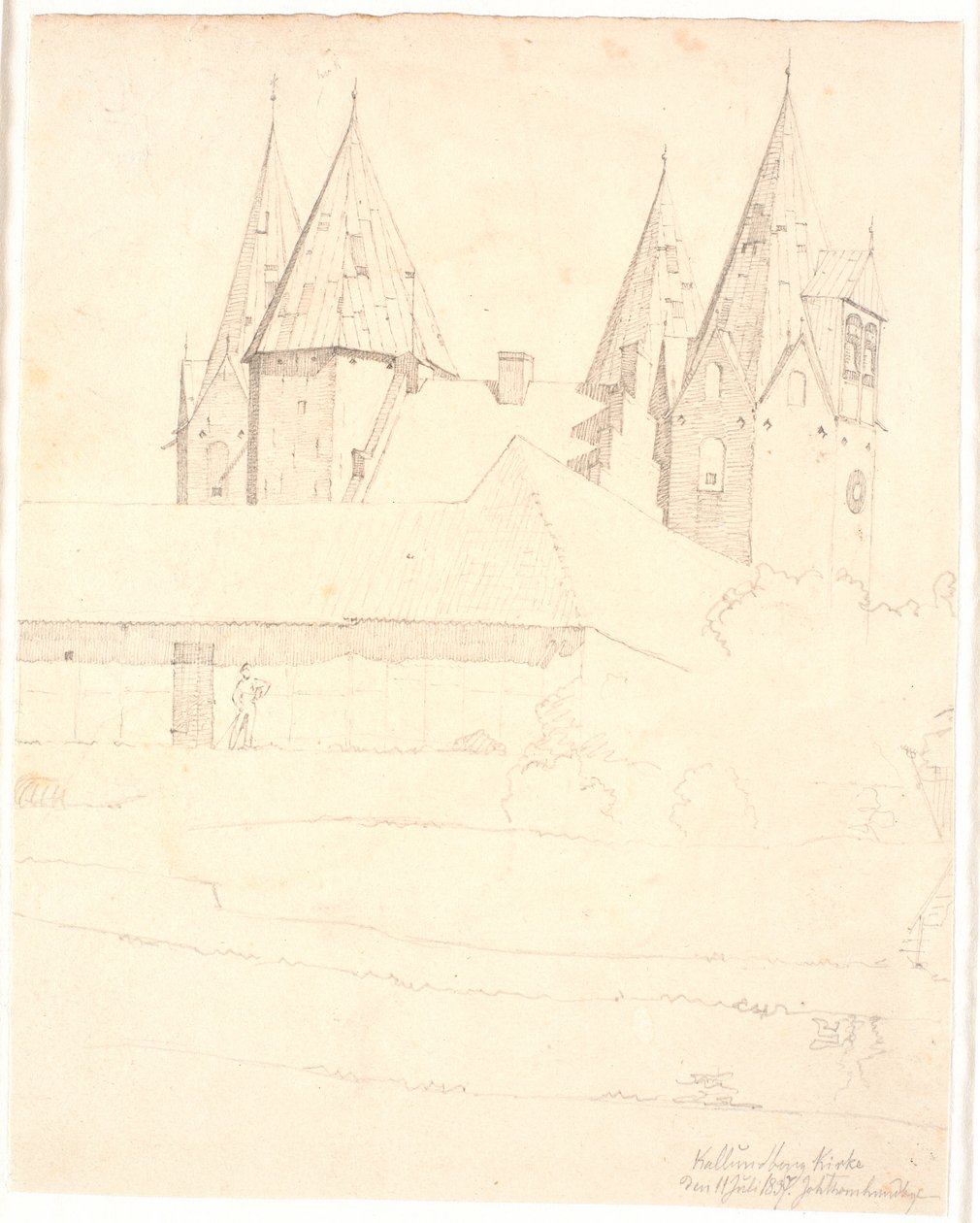 Kalundborg Kirke af Johan Thomas Lundbye
