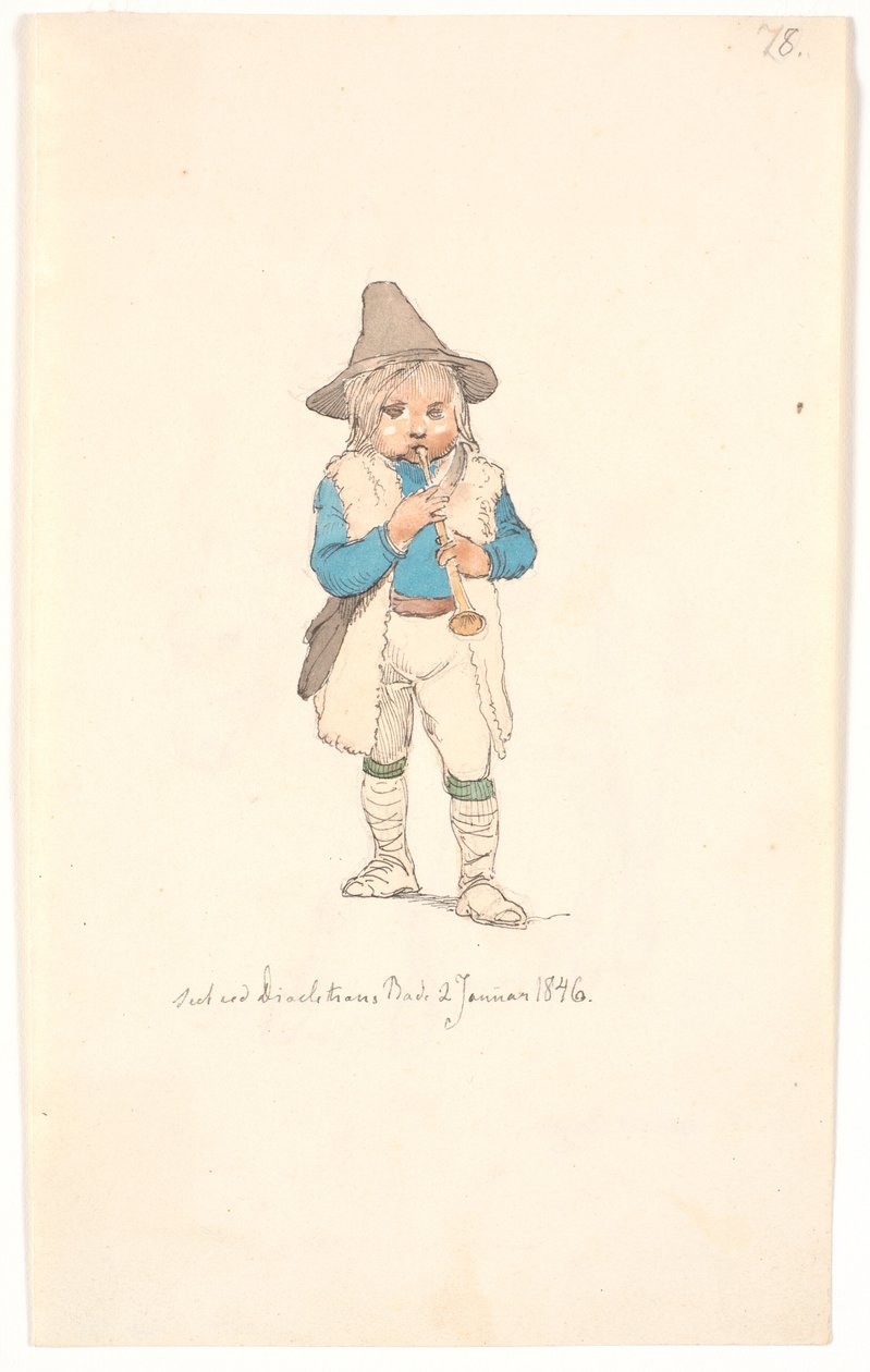 Lille "pifferaro" af Johan Thomas Lundbye