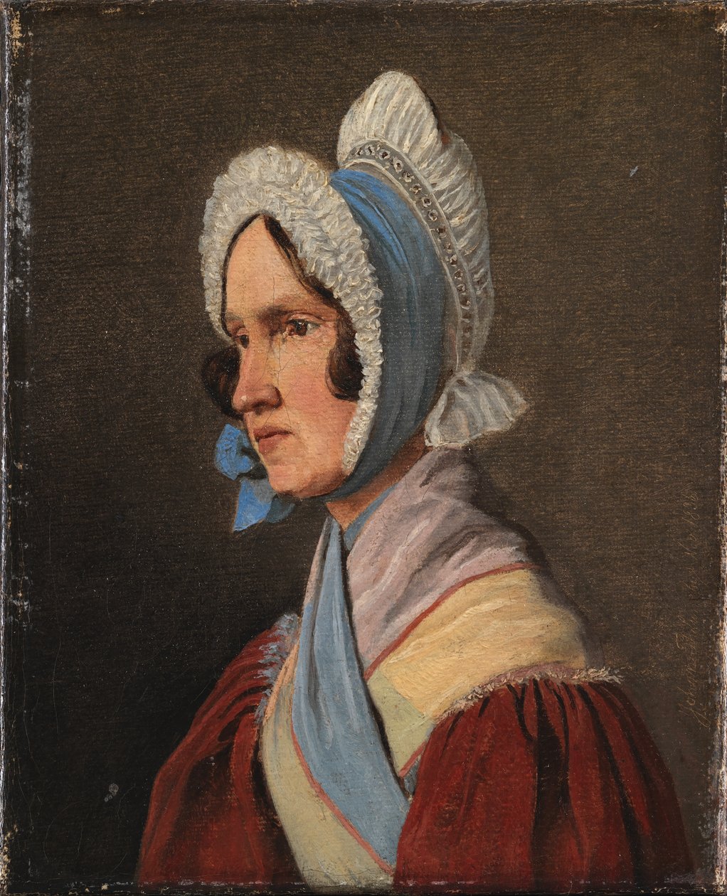 Oberstinde Cathrine Lundbye, f. Bonnevie, kunstnerens moder af Johan Thomas Lundbye