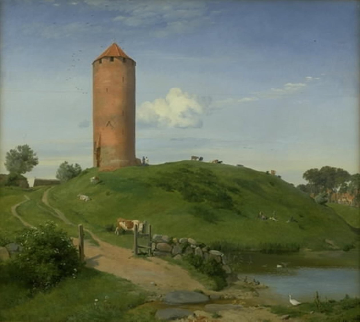 Gåsetårnet i Vordingborg, Sjælland af Johan Thomas Lundbye