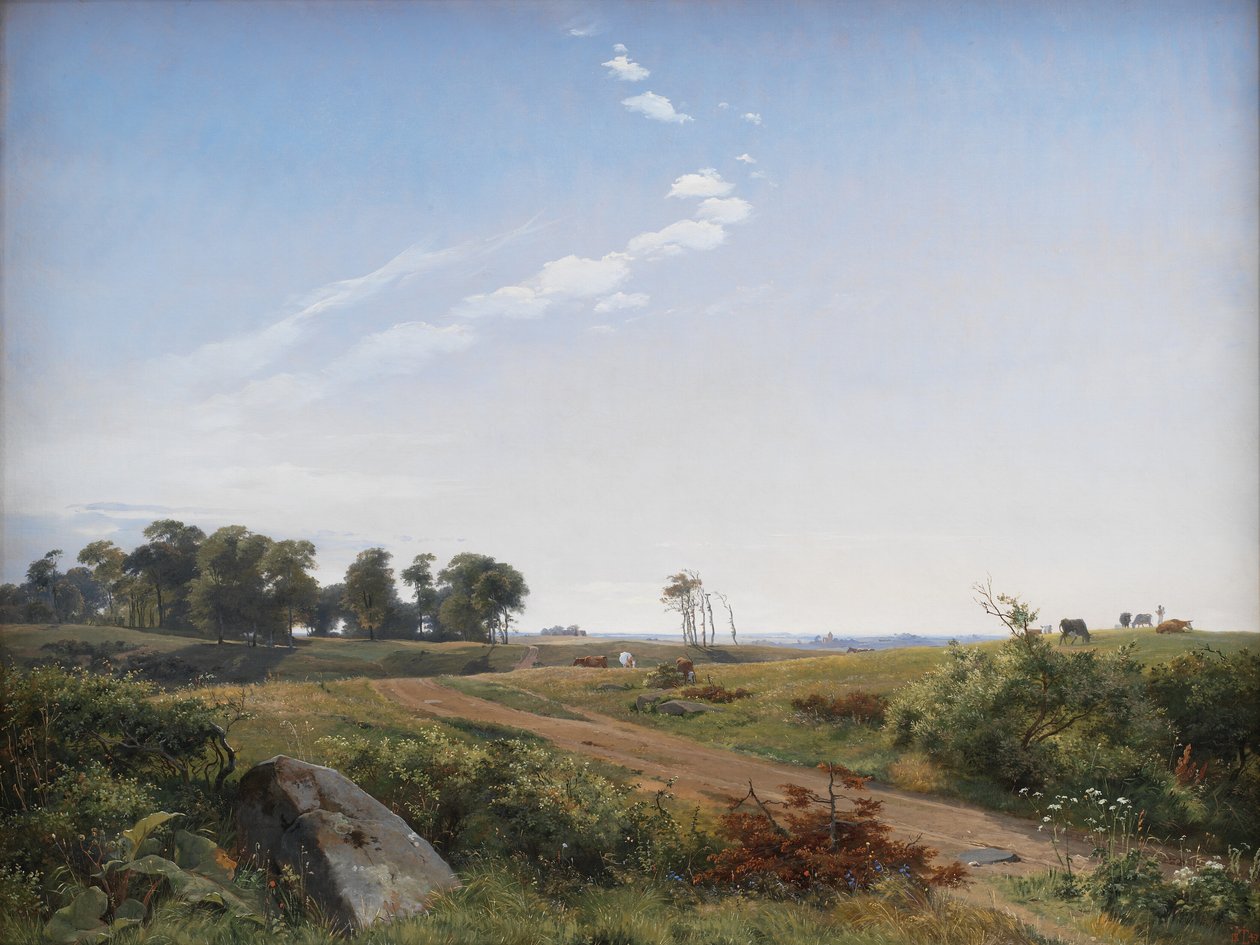 Sjællandsk Landskab. Åbent Land i Nordsjælland af Johan Thomas Lundbye