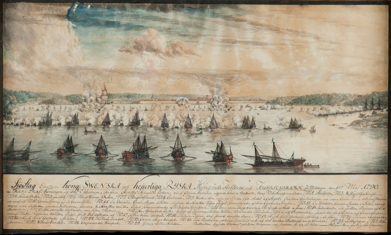Slaget ved Fredrikshamn i maj 1790, 1791. af Johan Tietrich Schoultz