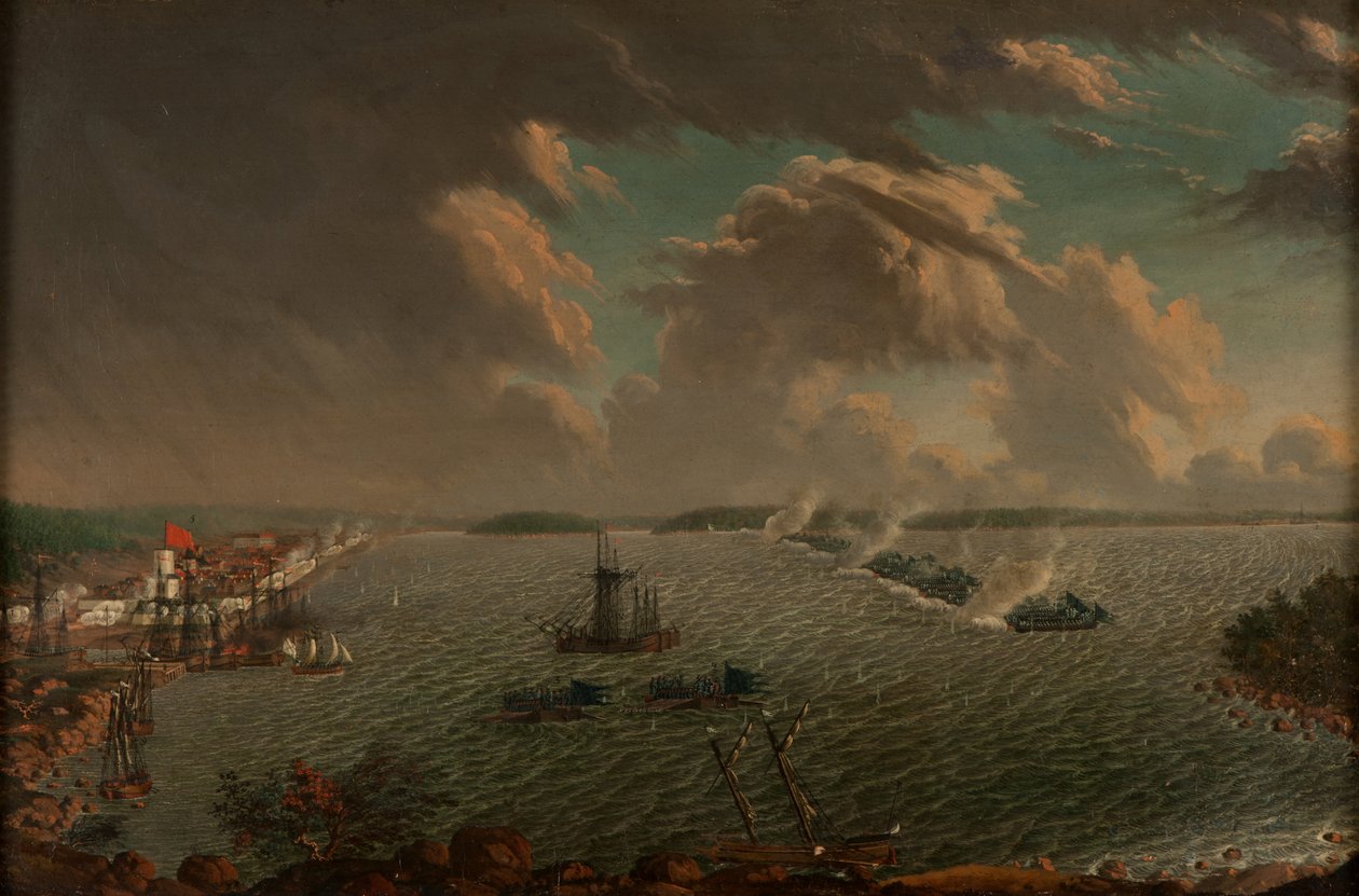 Slaget ved Fredrikshamn i maj 1790, 1791. af Johan Tietrich Schoultz