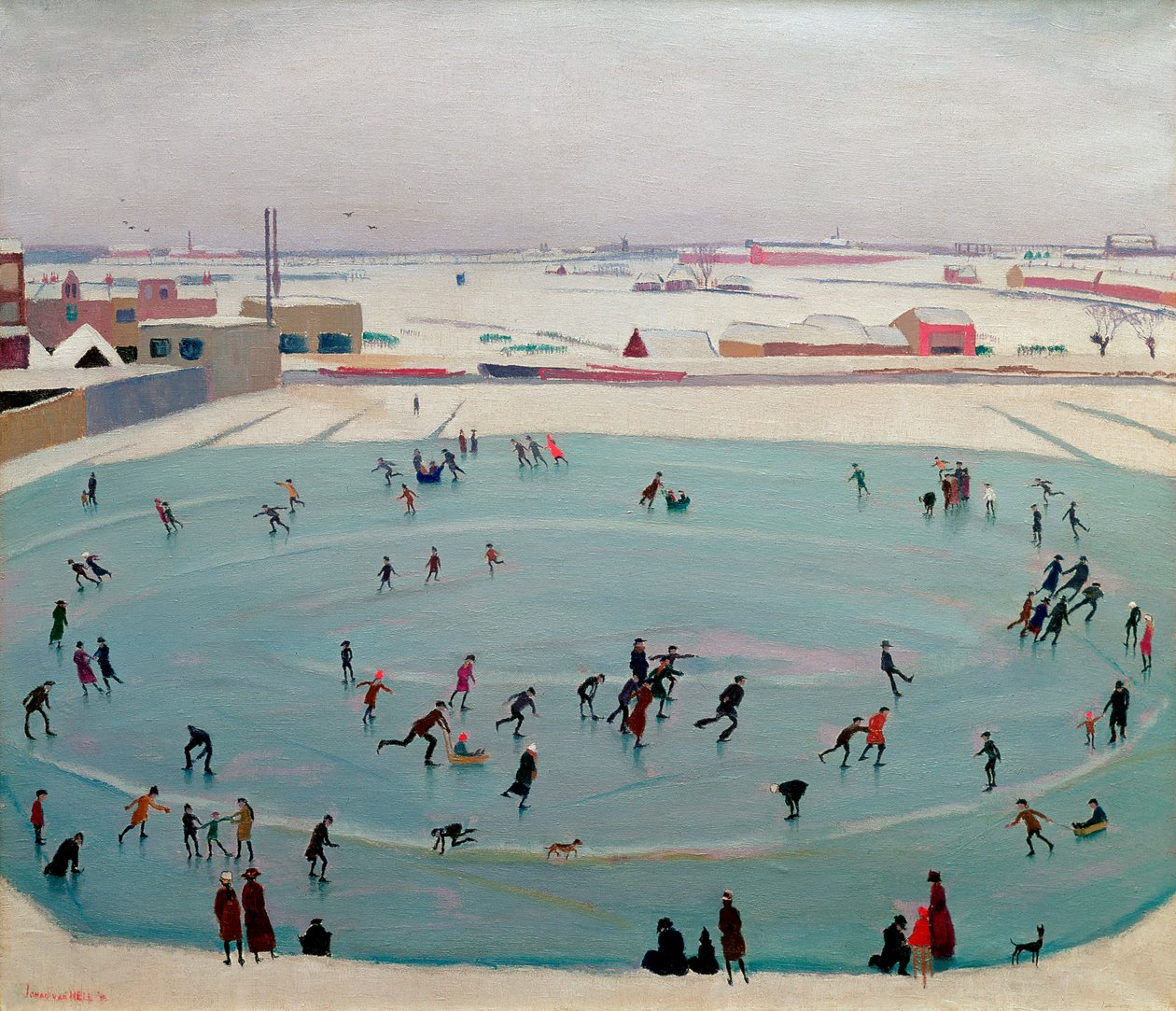 Skatere (skøjteløbere) af Johan van Hell
