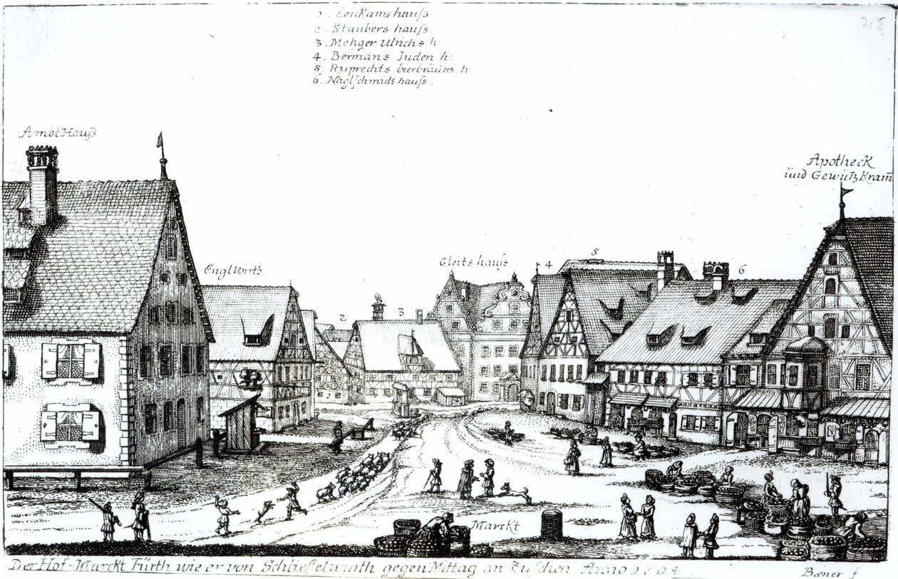 Tysk Købstad, 1704 af Johann Alexander Boener