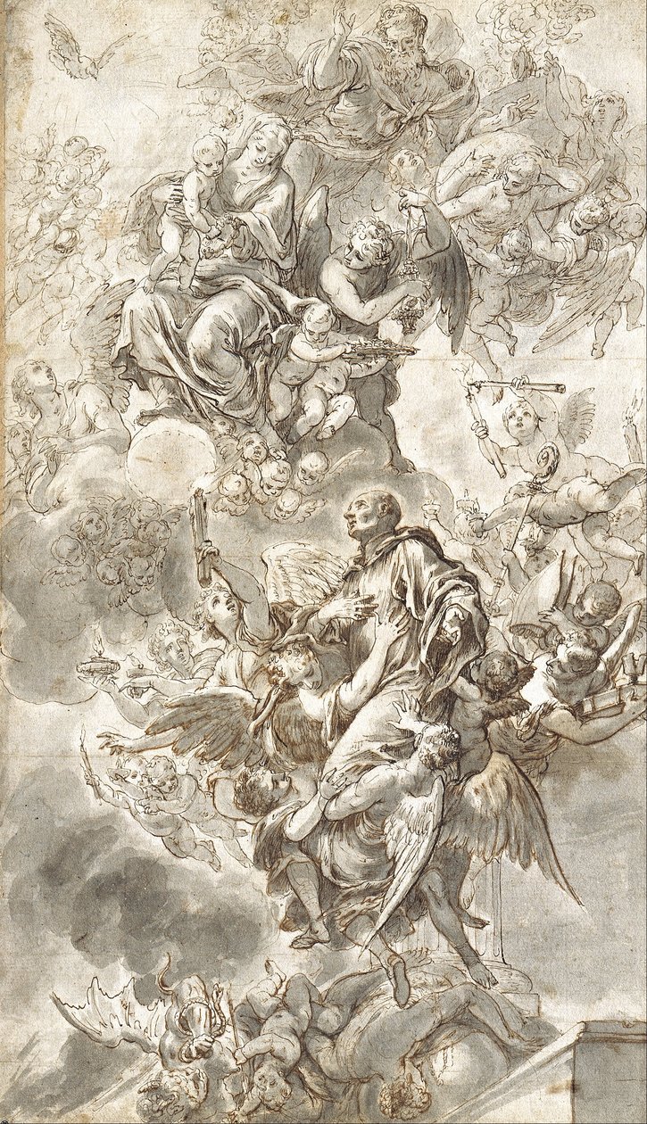 Sankt Benedikts Apoteose af Johann Andreas Wolff
