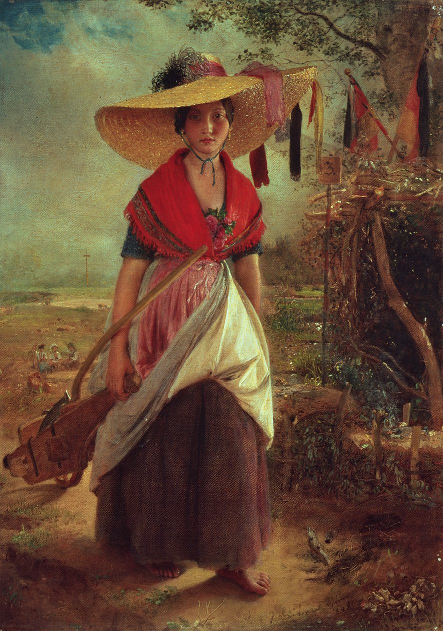 Arbejderpige, 1848 af Johann Baptist Reiter