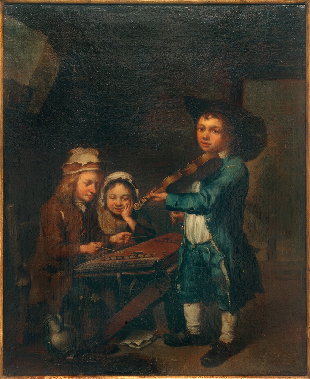 Børn laver musik af Johann Conrad Seekatz