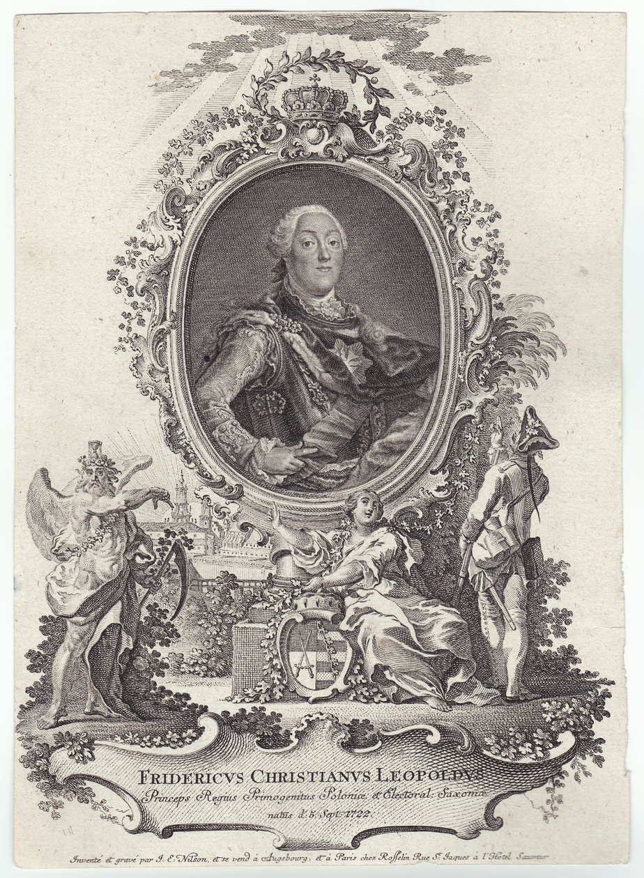 Friedrich Christian Leiopold af Sachsen (1712-1763) af Johann Esaias Nilson