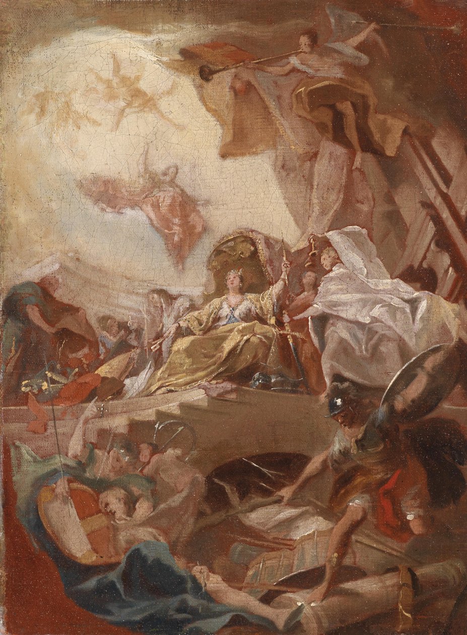 Allegorisk forherligelse af et fyrsteligt hus af Johann Evangelist Holzer