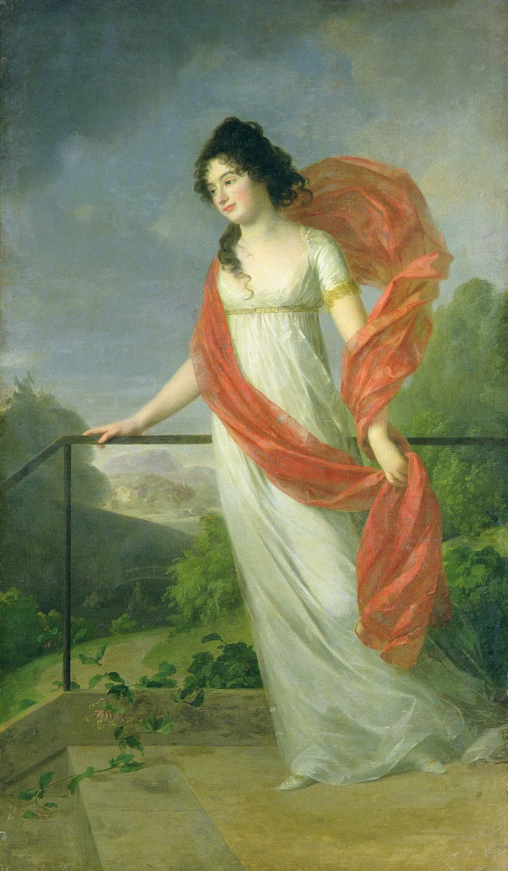 Portræt af grevinde Theresia Fries (1779-1819), 1801 af Johann Friedrich August Tischbein