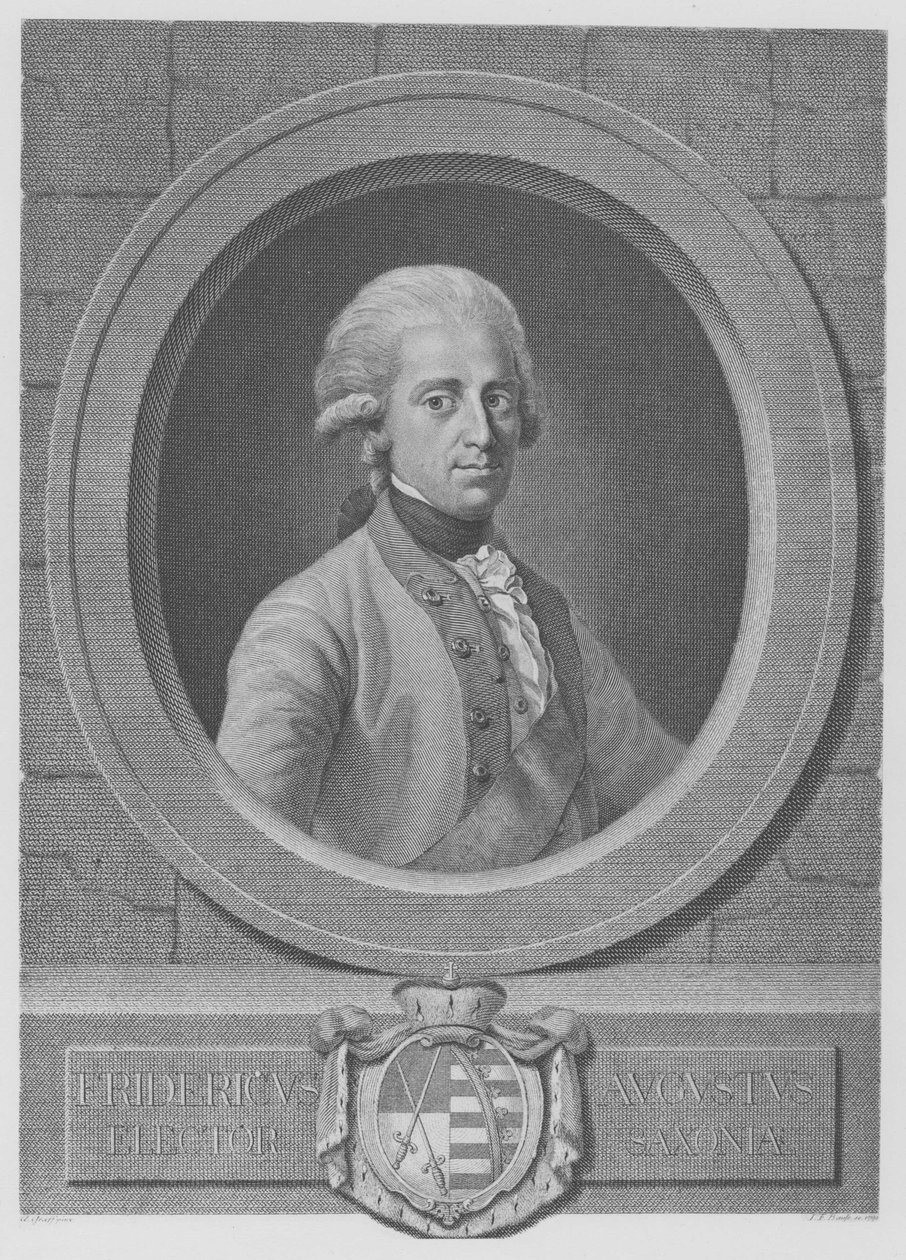 Kong Friedrich August den Retfærdige af Johann Friedrich Bause