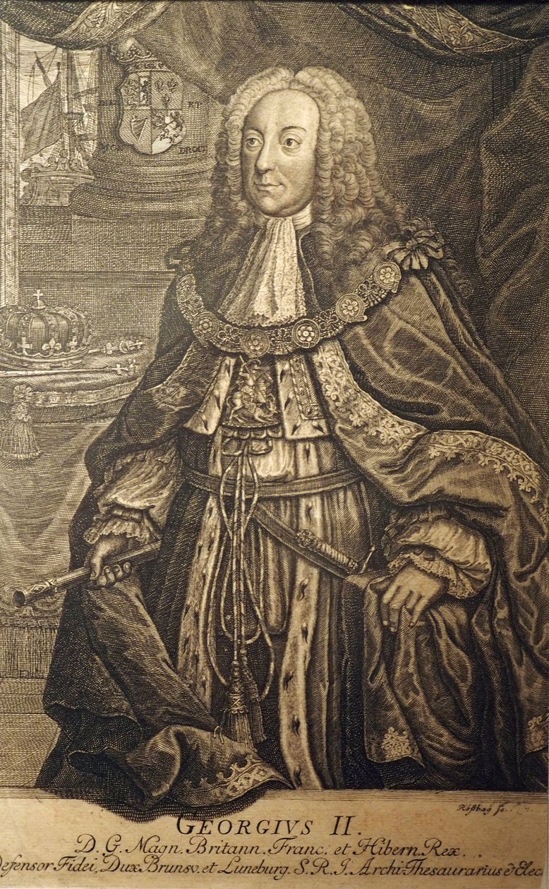 George II konge af Storbritannien og Irland af Johann Friedrich Rosbach