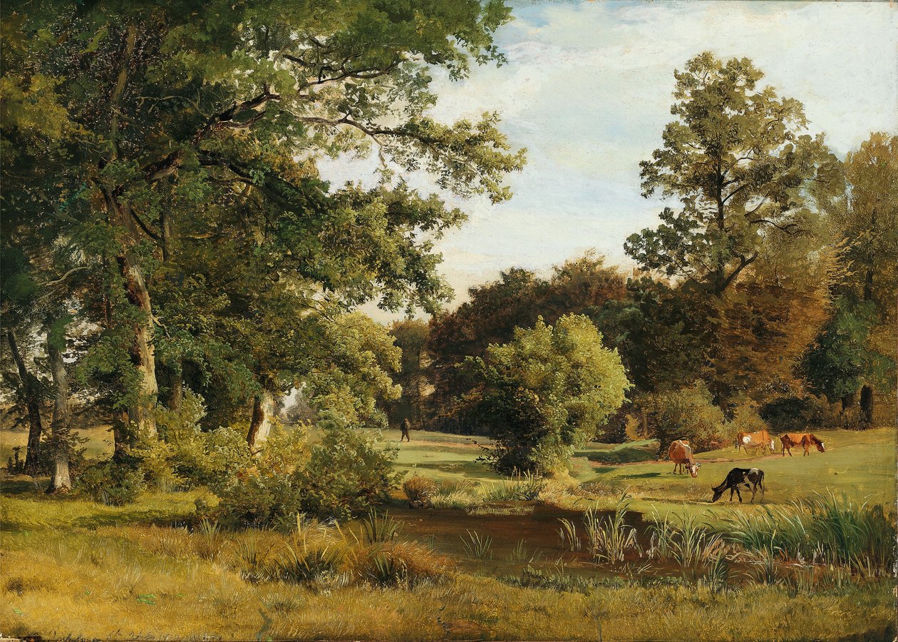 I Dragsholm Slotspark af Johann Georg Paul Mohr