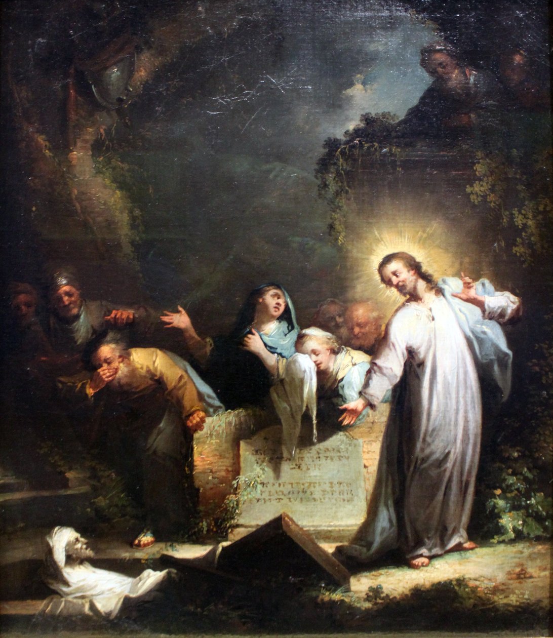 Opstandelsen af Lazarus af Johann Georg Trautmann
