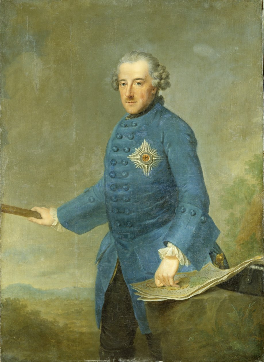 Frederik II den Store af Preussen, c.1770 af Johann Georg Ziesenis